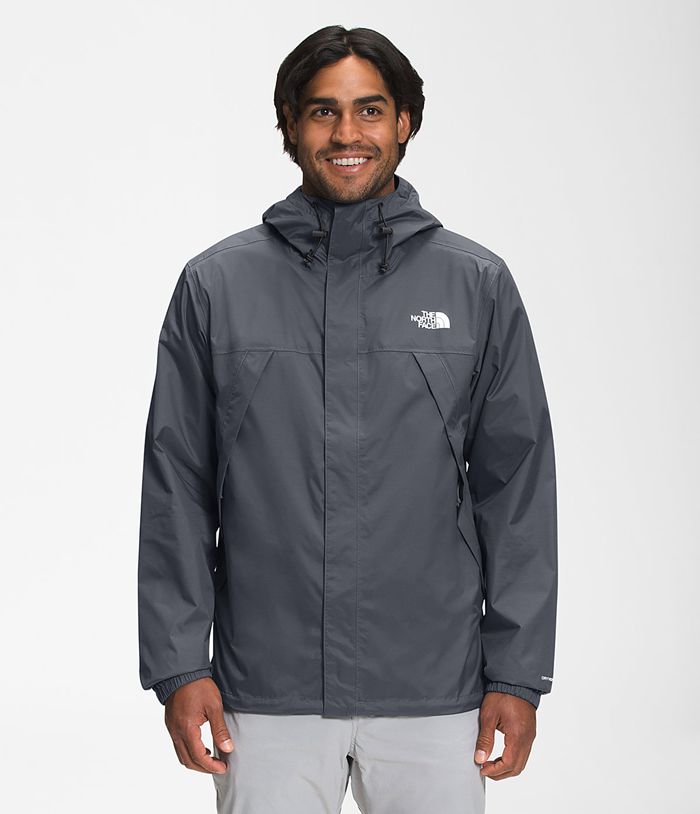 Casaca Impermeable The North Face Hombre Antora Gris - Peru 68431FHRE